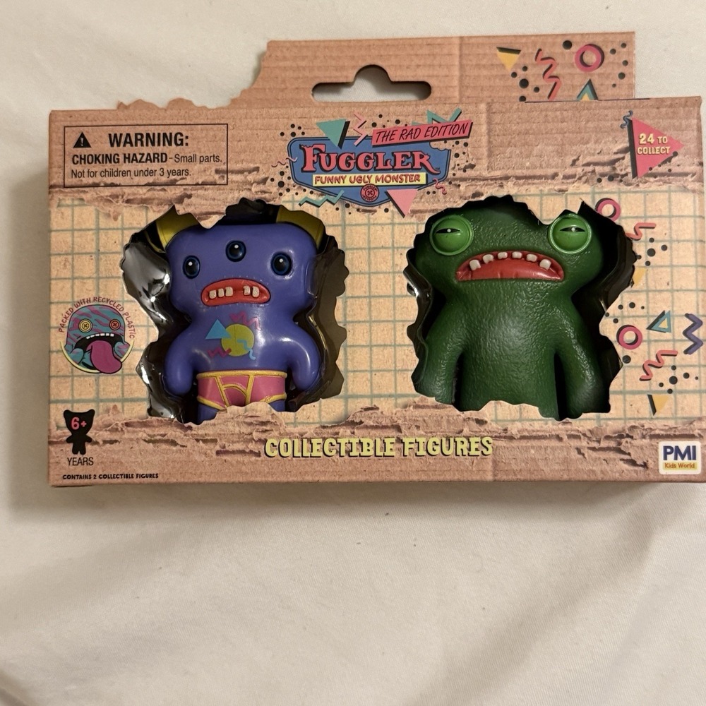 Fuggler Collectible Figures Kids OS Purple Green NEW The Rad Edition 2pk
